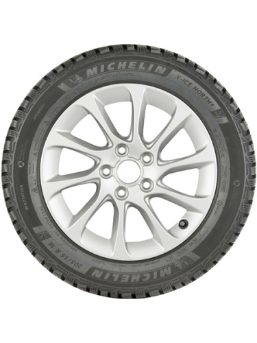 фото протектора и шины X-Ice North 4 Шина Michelin X-Ice North 4 225/55 R18 102T